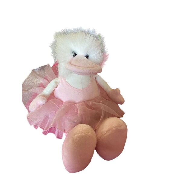 Ganz brothers heritage collection, pink and white ballerina, fuzzy duck, plush t - Picture 1 of 6